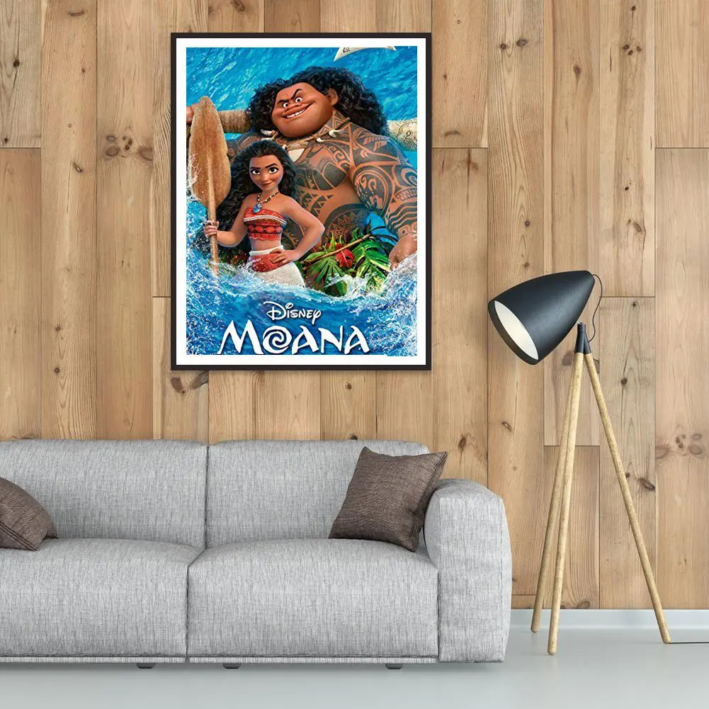 Disney Cartoon Princess Moana Wall Art Canvas Painting Nordic Posters and Prints Wall Pictures for Living Room Decor