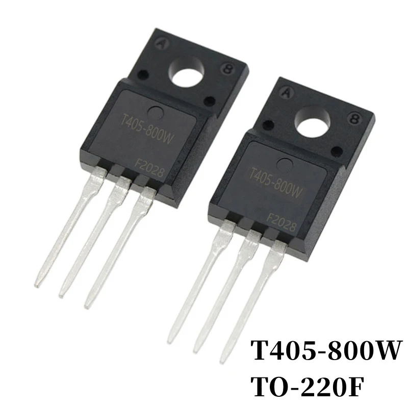 10~500Pcs T405-600W T405-800W T410-600W T410-800W T435-600W T435-800W DIP Triac TO-220F Thyristor 4A 600V/800V Large Chip