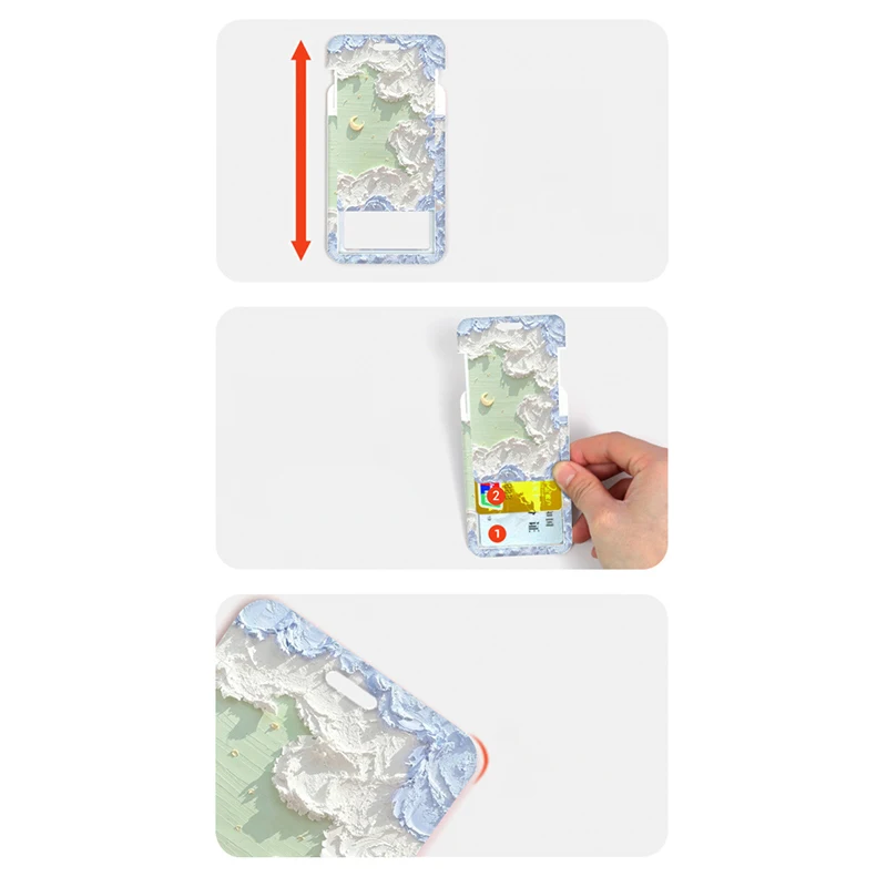 Cartoon Ins Photocard Holder Keychain Kpop Students Card Protectors Pink ID Bank Cards Cover School Stationery