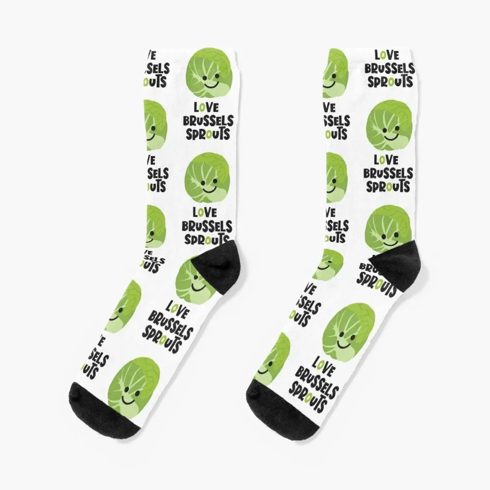 Love the Brussels Sprouts Socks funny gifts Christmas Luxury Woman Socks Men's