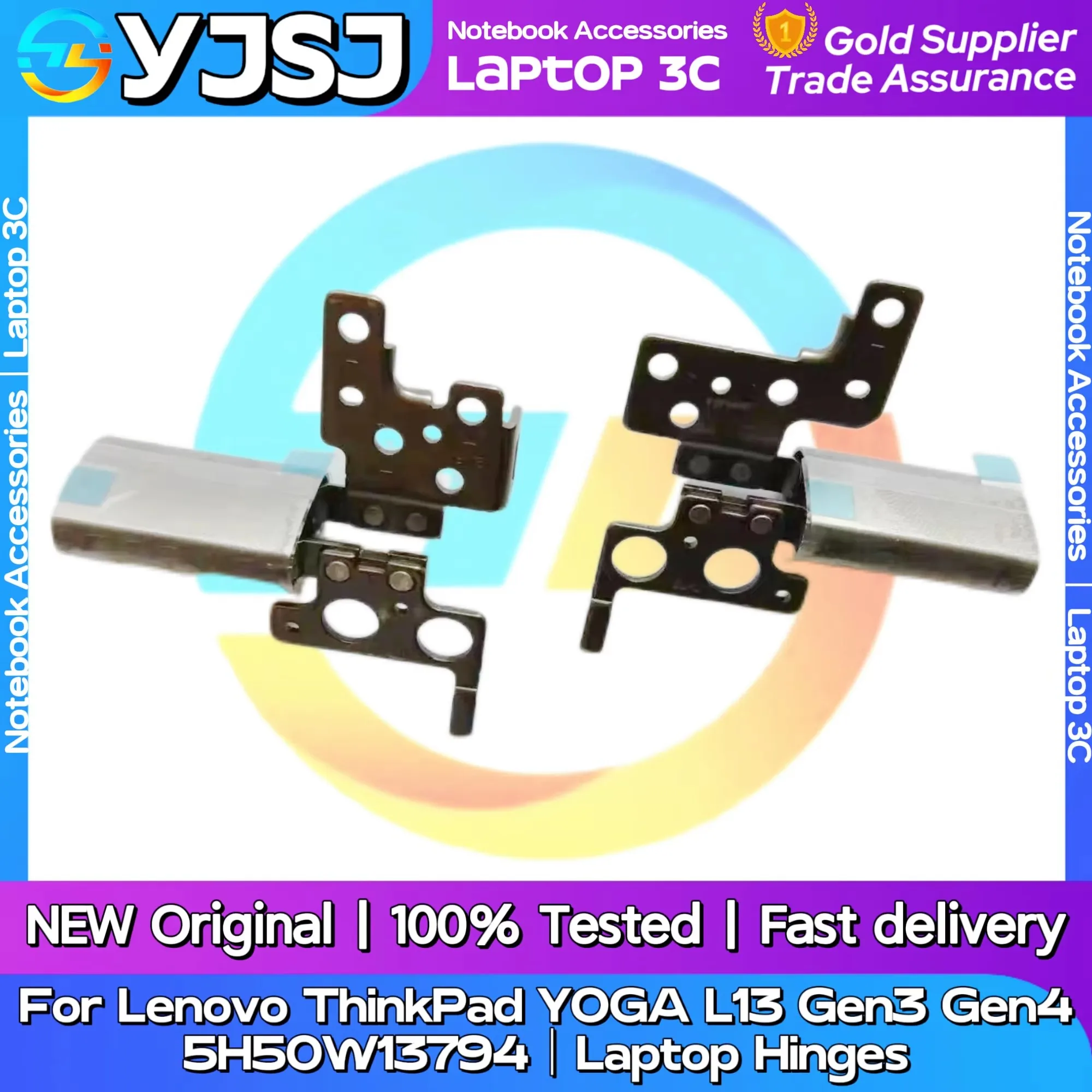 New Original Laptop Notebook Hinges For Lenovo ThinkPad YOGA L13 Gen3 L13 Gen4 built-in left and right LCD Screen  5H50W13794