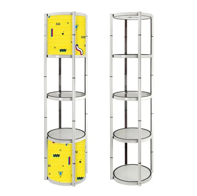 Modern aluminum display stand - foldable, environmentally friendly and portable shopping mall