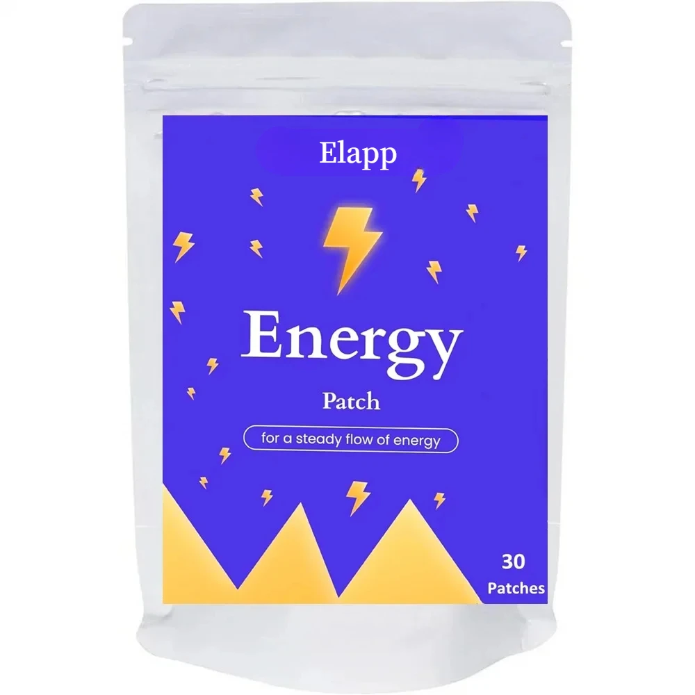 30 Patches Energy Transdermal Patches Supports Energy with B5 and B3 All Natural Vitamins & Mineral Patch