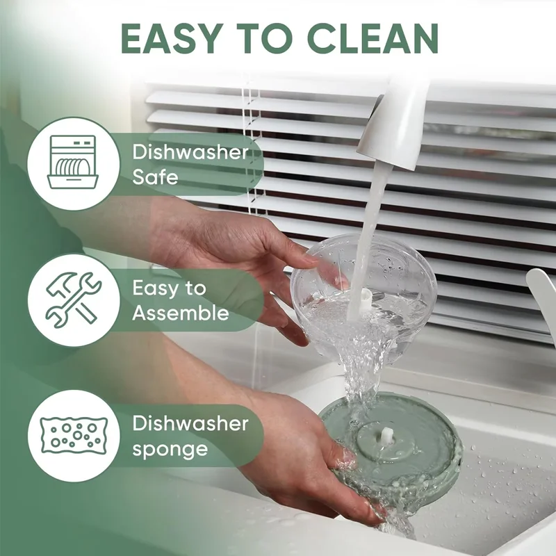 مفرمة ثوم يدوية، مطحنة طعام، قطع دوارة سحبت يدويًا، مناسبة للخضروات، اللحوم، الفاكهة، البصل، أداة المطبخ