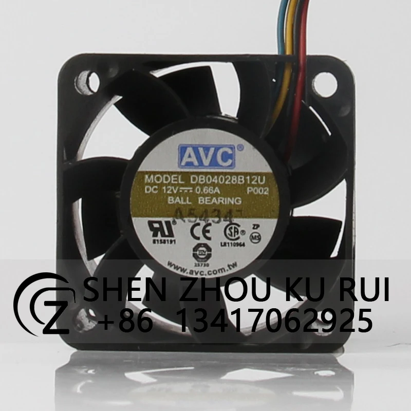 

DB04028B12U чехол охлаждающий вентилятор для AVC DC12V 0.66A EC AC 40x40x28 мм 4 см 4028 4-проводный центробежный вентилятор для отвода тепла