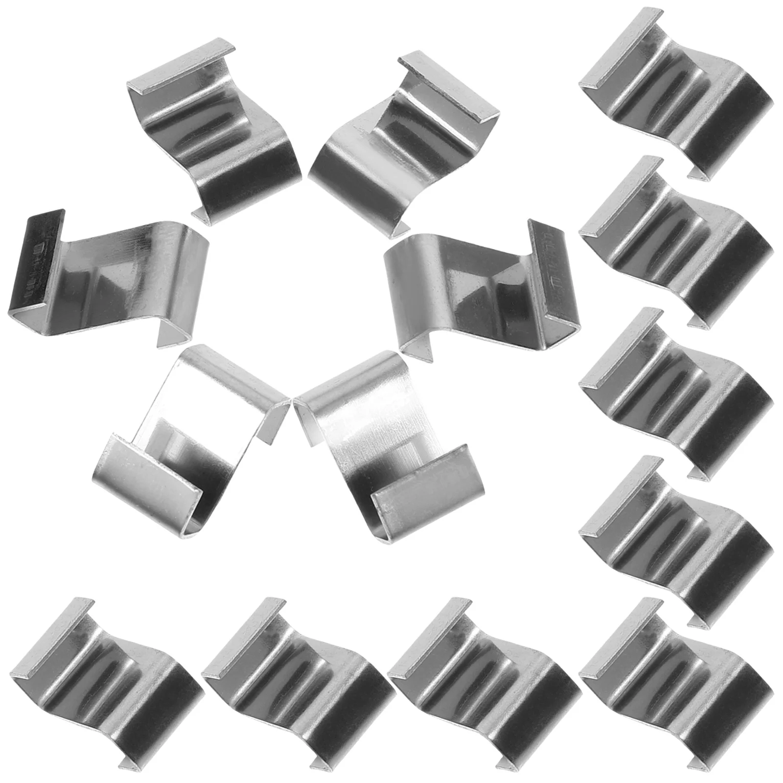 

25Pcs Z Type Glass Fixing Clips Stainless Steel Greenhouse Glazing Clamps for Panel Security Heavy Duty Weatherproof Fasteners