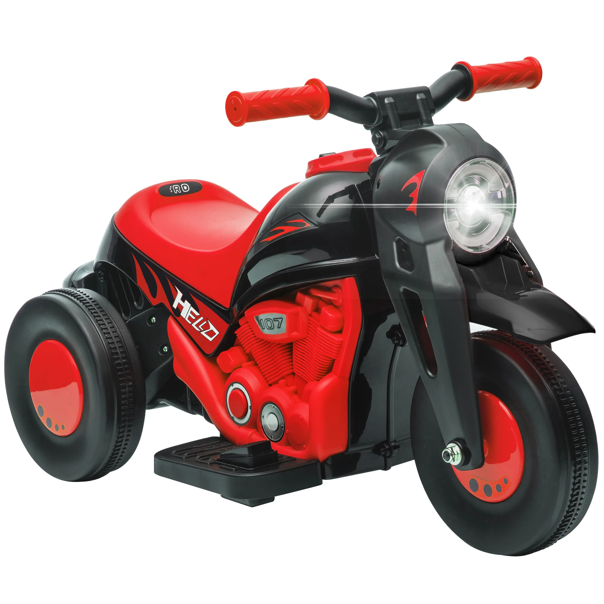 AIYAPLAY Moto Eléctrica para Niños de +2 Años con Función de Soplar Burbujas