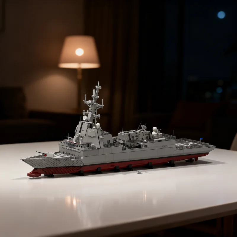 

12857 деталей MOC AWD Air Warfare Destroyer: Техническая модель военно-морского корабля, конструктор, игрушка, подарок, креативный коллекционный предмет для демонстрации на столе