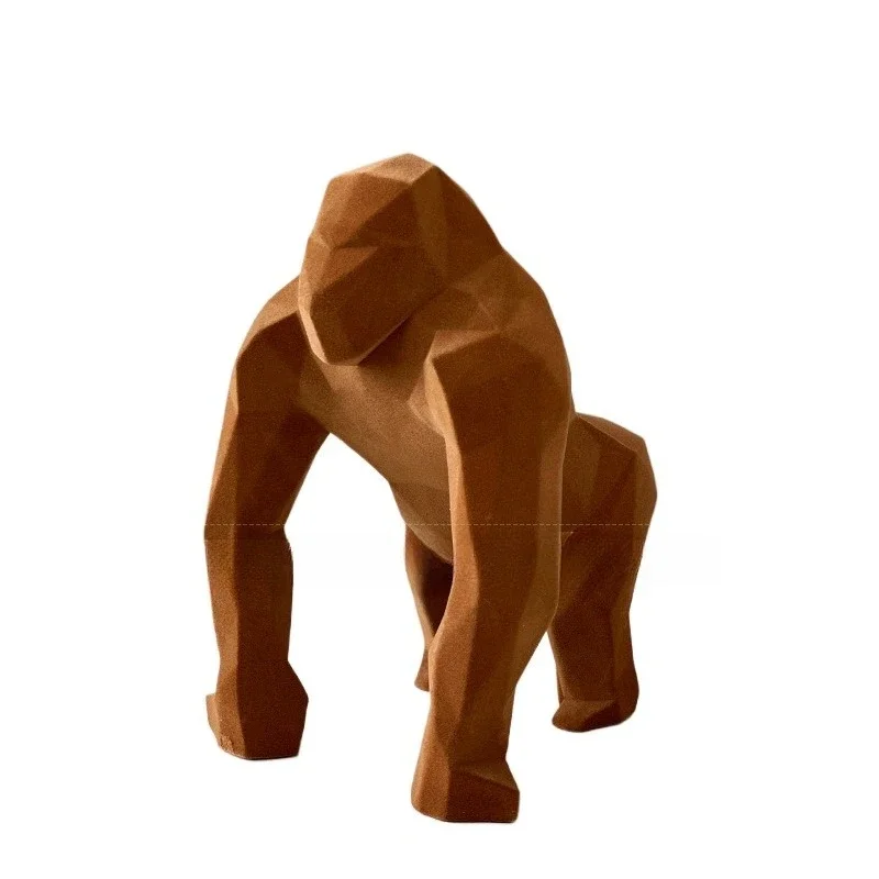 

Modern simple suede orangutan Xiaotashan decorative model room sales office hotel living room wine cabinet soft handicrafts