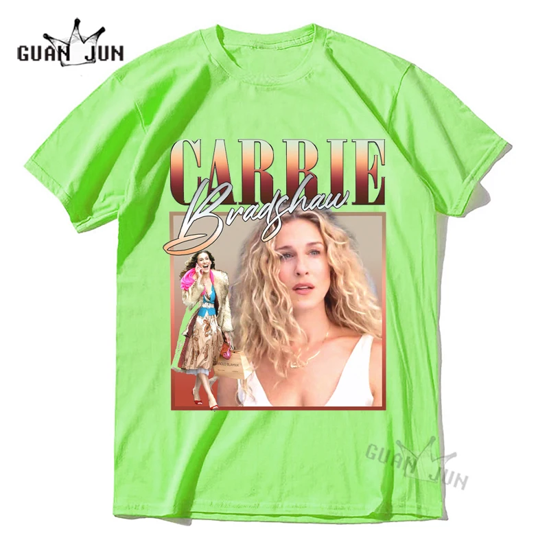 CARRIE BRADSHAW Homage T-shirt for Sex and The City Fans Women Men Unisex Tees Girl Power Gift Oversized T Shirt 90s Shirt