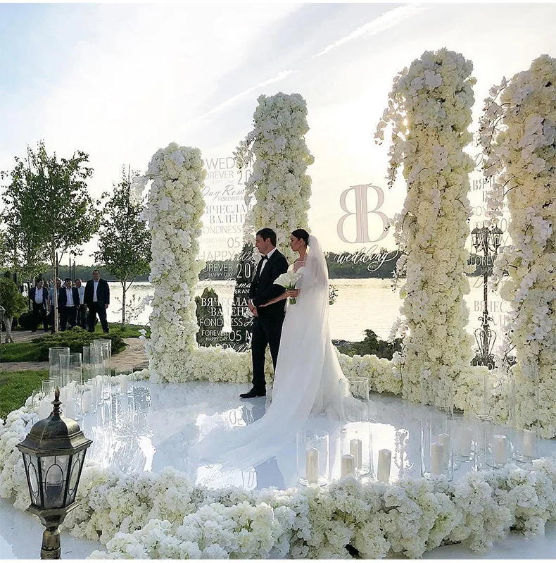 

0.2MM Thick White Themes Wedding Centerpieces Mirror Carpet Aisle Runner For Marriage Bridal Birthday Stage Party Decoration