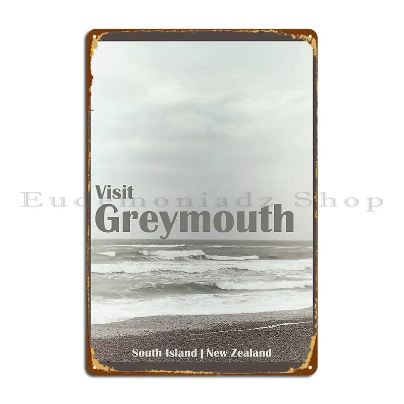 Visit Greymouth Postcard Metal Sign Party Design Pub Printing Party Club Garage Club Tin Sign Poster