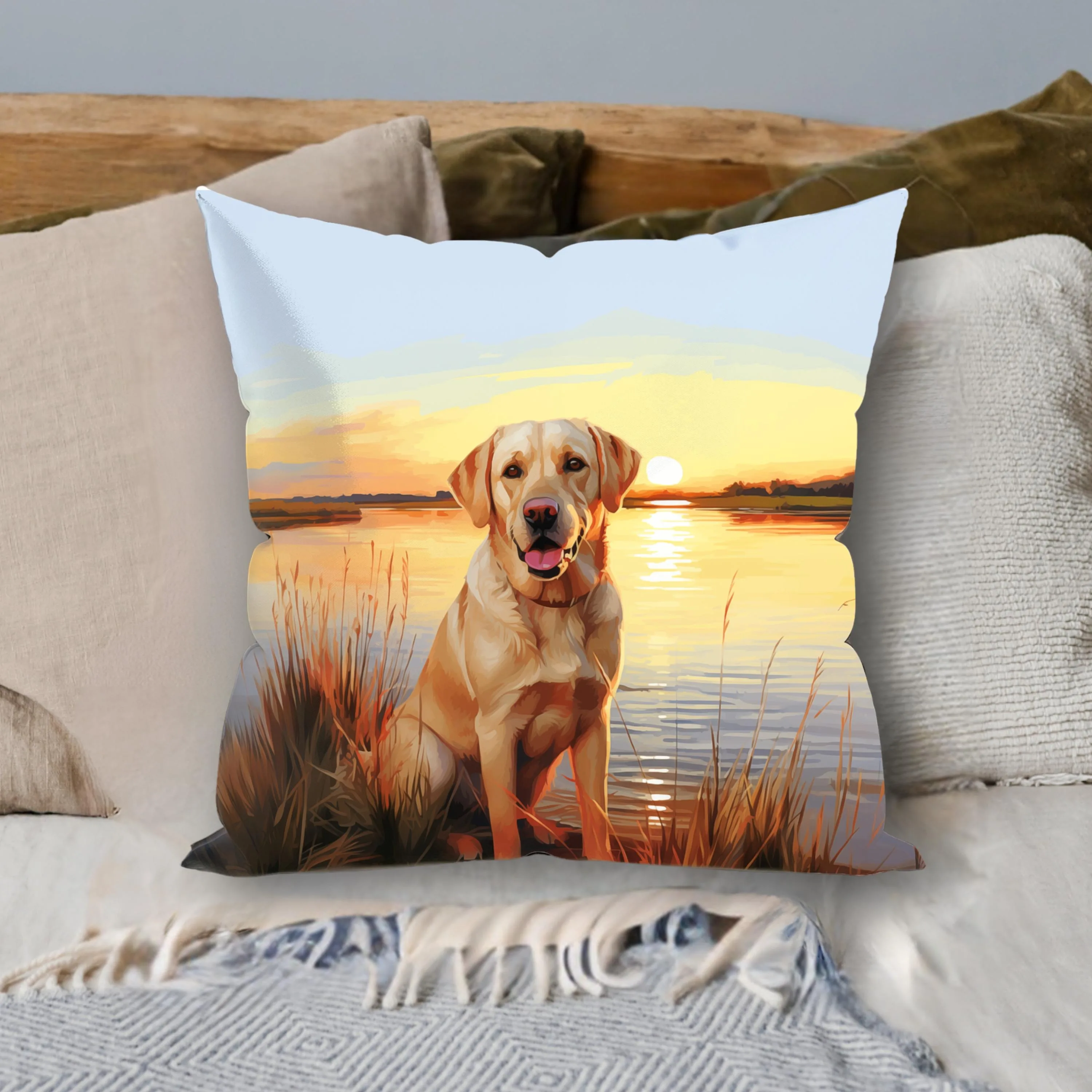 

Special Watercolor Texture Pet Pillow with Custom Pet Portrait Unique Gift for Pet Families Pet Lovers Pet Mom Pet Dad Keepsake
