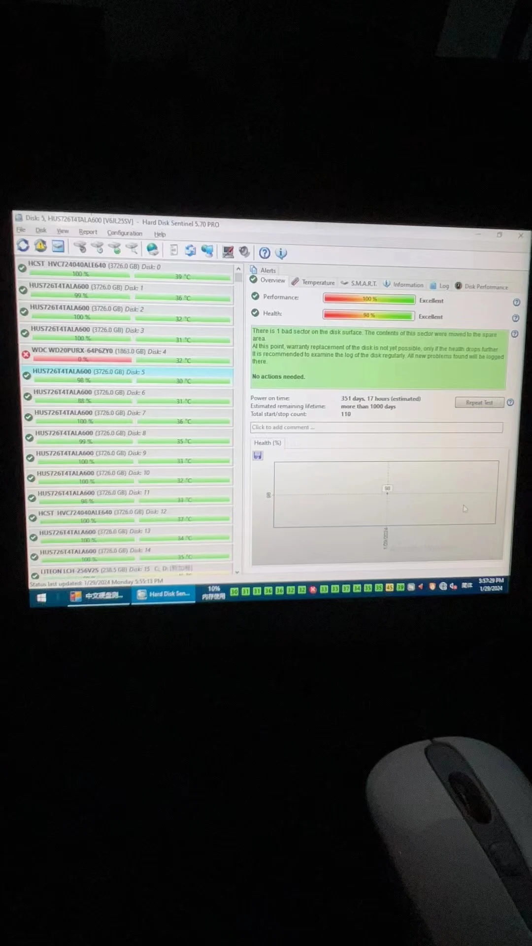 معدات اختبار القرص الصلب SAS SATA SSD، مسح الممرات السيئة، قرص ذكي شفاف يكتب 0 تنسيقًا، قرص المسح، تحقق من حالة الصحة.