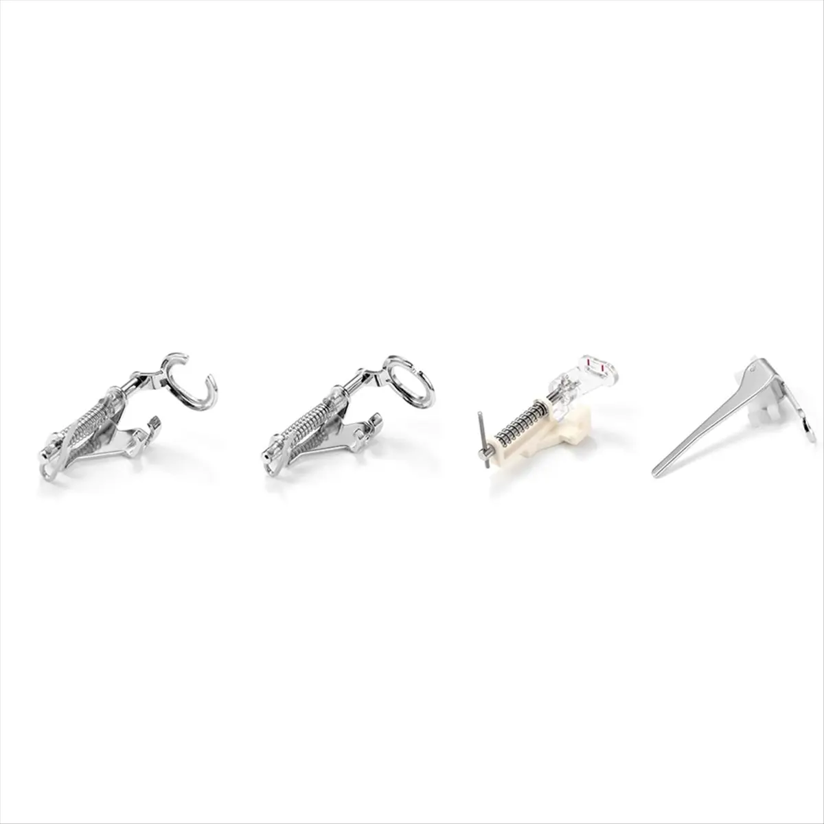 Premium 4PCS Large Metal Darning/Free Motion Presser Foot Set for Low Shank Singer, Brother, Janome& More Sewing Machines
