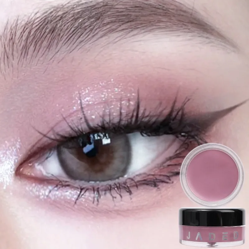Waterproof Matte Eyeshadow Cream Natural Nude Pink Brown Glitter Eyeshadow Cream Lasting Contouring Pigment Eyes Makeup Cosmetic