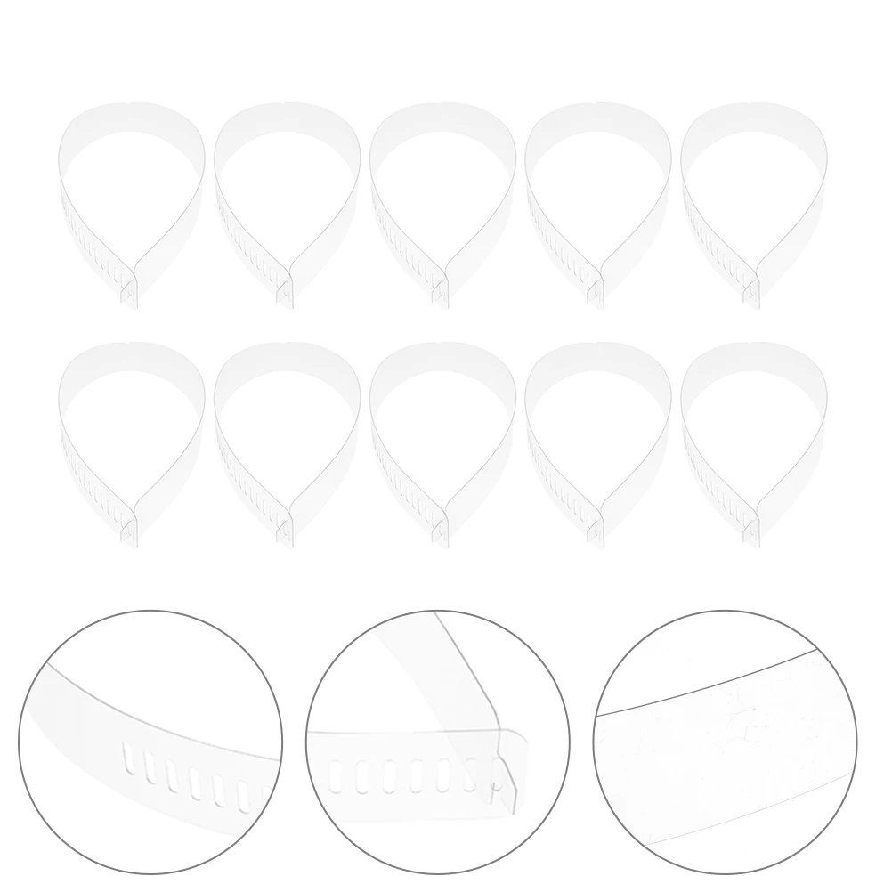 50Pcs Shirt Collar Support Refined Craftsmanship PVC Fixing Strips Prevent Deformation Stylish Fit for All Shirts Long Term