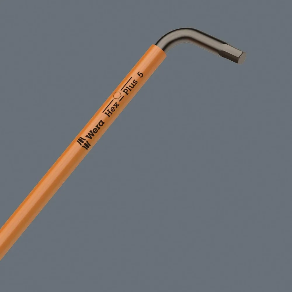 Wera 950 SPKL/9 SM N SB مجموعة مفاتيح سداسية طويلة ARM، مقاس واحد، متعددة الأغراض