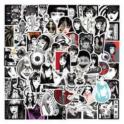 124Pcs/Set Thriller Comics Junji ito Anime Graffiti Stickers Waterproof Sticker For Luggage Notebook Scooter Toy stickers