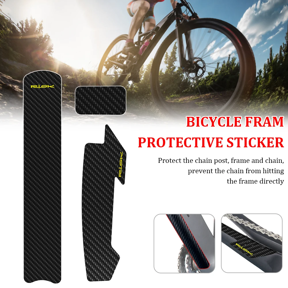 Bicycle Chain Protection Sticker MTB Bike Care Chain Sticker Anti-scratch Sheet Frame Guards Protector Carbon Tape Film Tool