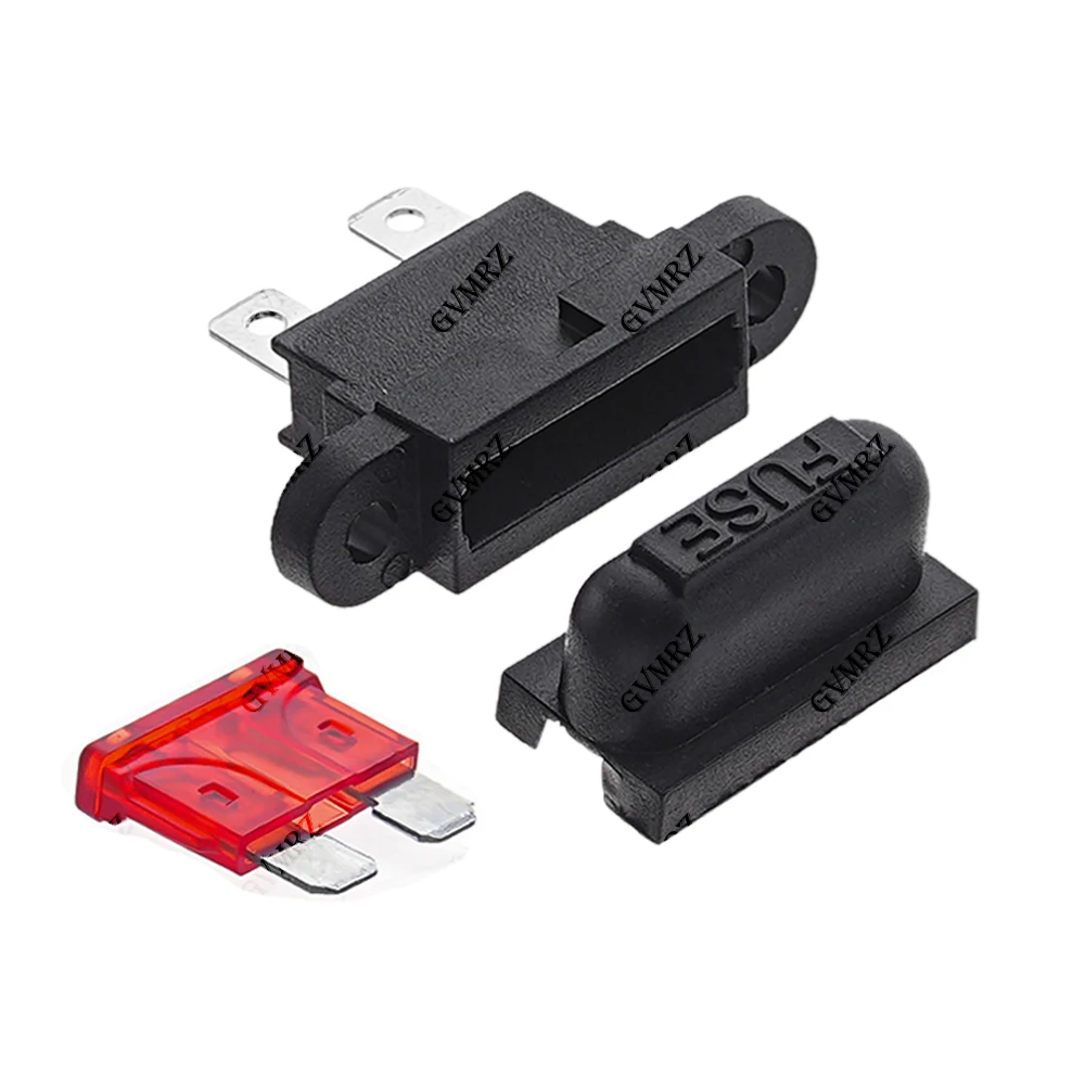 5PCS 1-50A Car Boat Truck ATC ATO Blade Fuse 3A 5A 10A 15A 20A 25A +  Waterproof Auto Standard Middle Fuse Holder