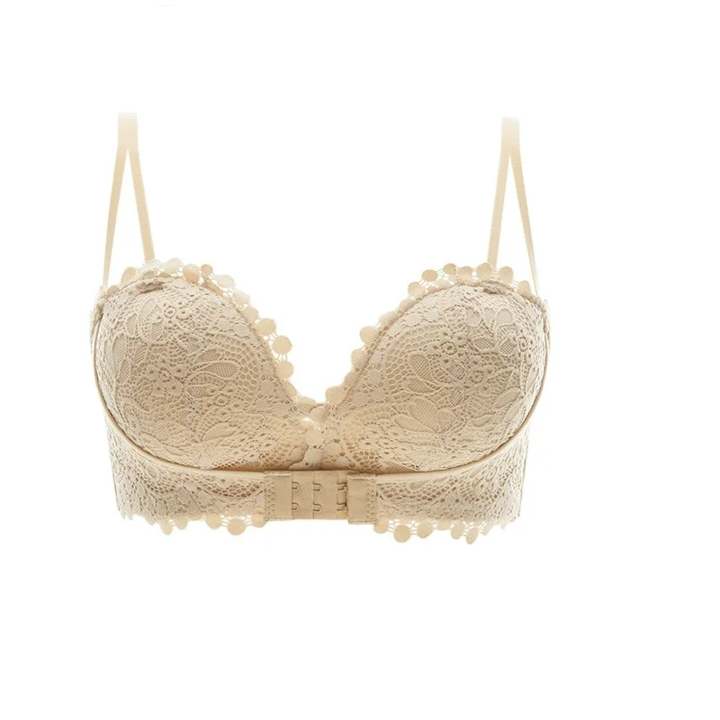 Push up Underwear Women\'s Small Breast Size Exaggerating Bra Breast Holding Anti-Sagging Lace Bra