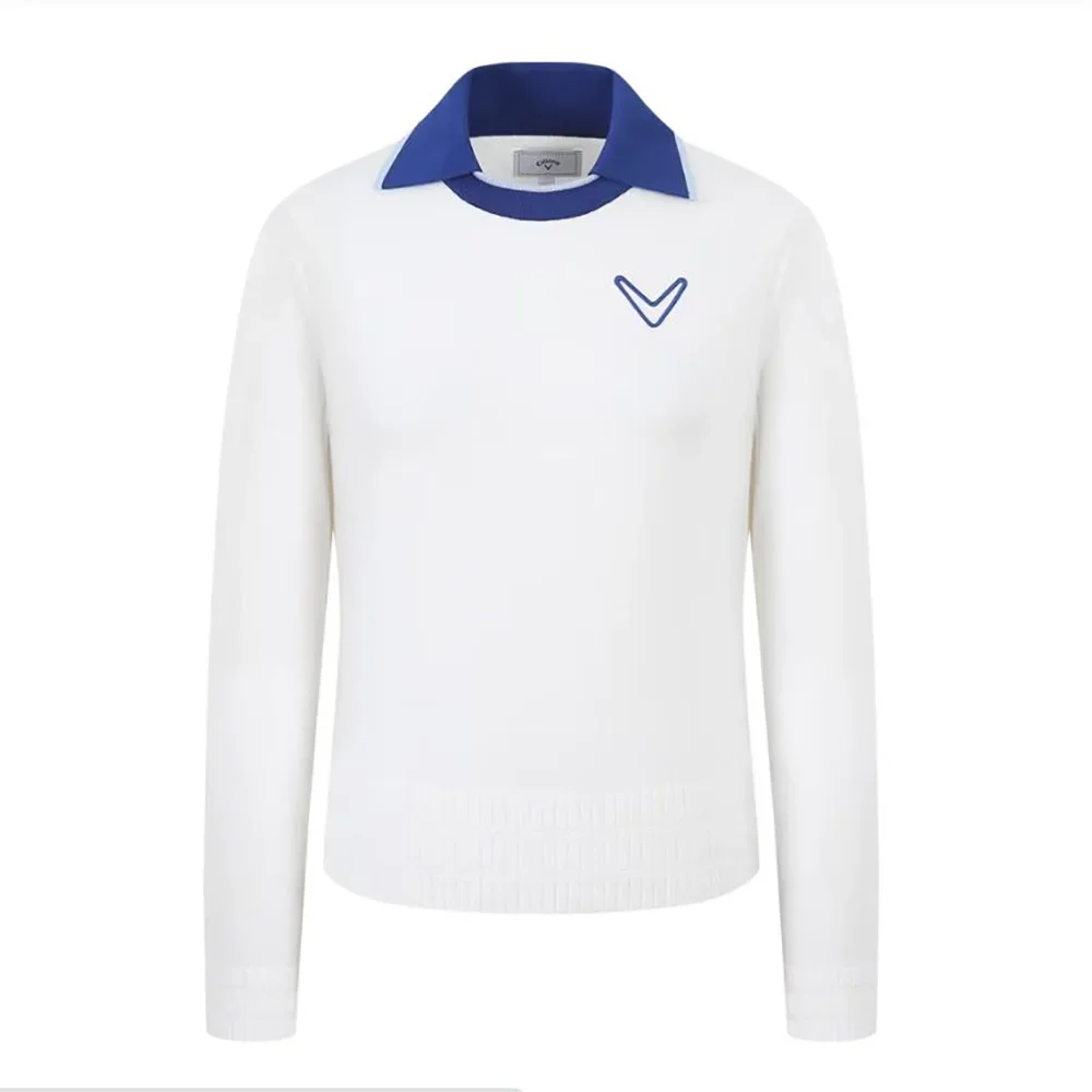 Women's Golf Sportswear! Long Sleeves for Warmth! Trendy Style, Luxury Knitted Sweater for Fall, Versatile!