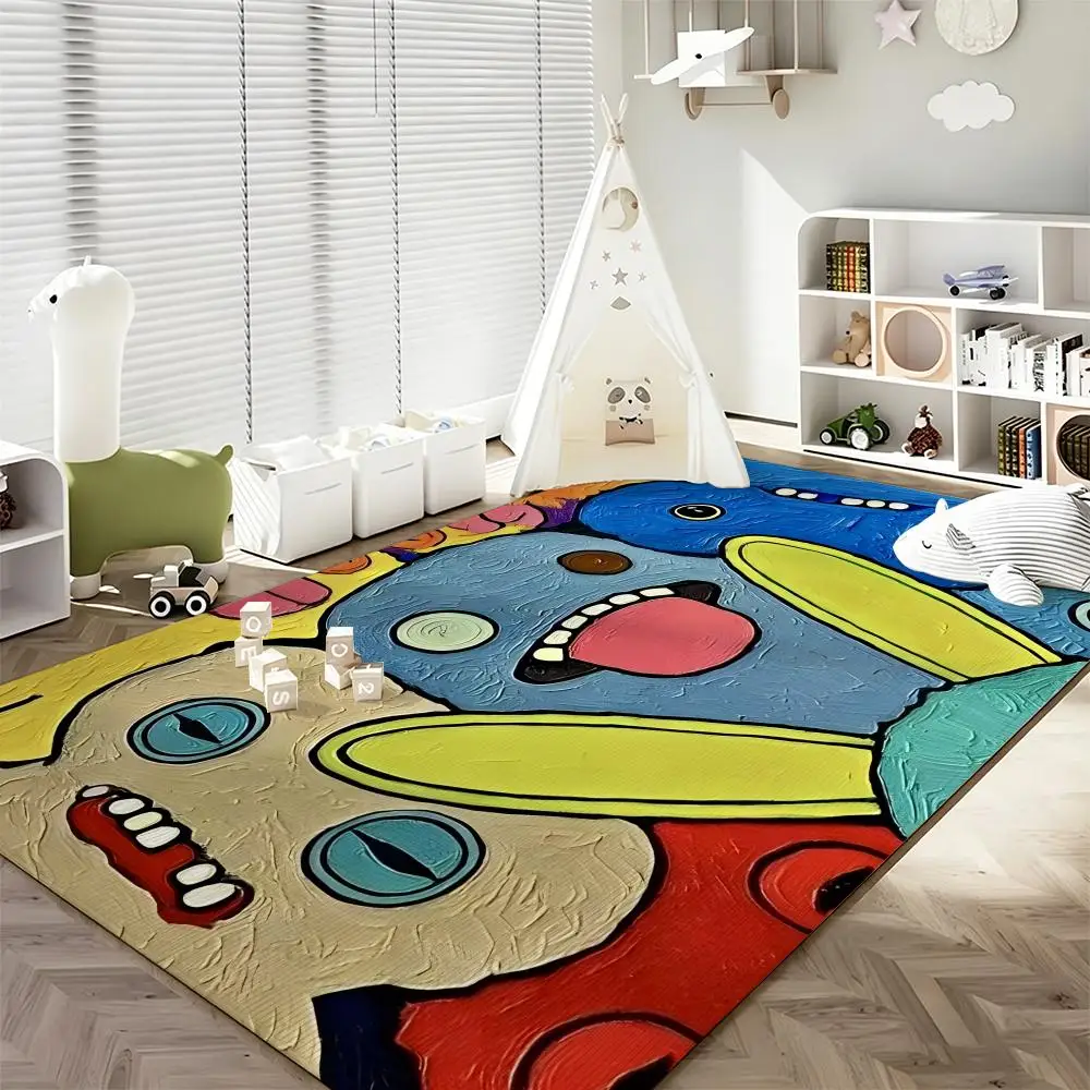Toy F-Fuggler Tapis de sol en flanelle douce, tapis de porte d'entrée, antidérapant, absorbant, pour salle de bain et chambre à coucher