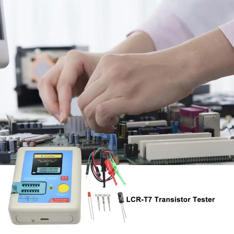 Colorful TFT Display Meter Multi-meter Transistor Tester Diode Triode Capacitor Resistor Test Meter MOSFET NPN IR Tester