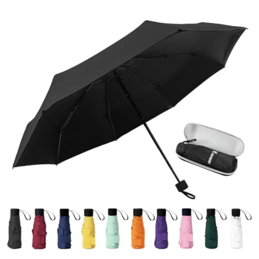 

Compact Travel Umbrella with Case SunandRa Lightweight Small and Compact Suit for Pocket