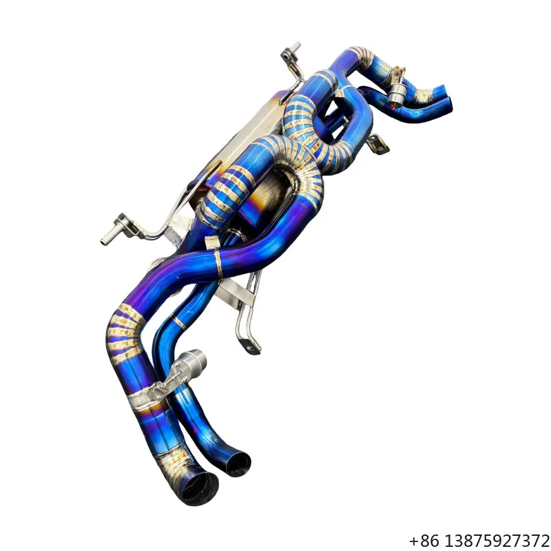 

OEM High Quality Titanium Alloy Polished Universal Exhaust Catback Pipe for R8 V10 5.2 Exhaust Catback Pipe
