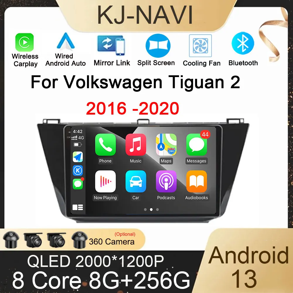 

Android 13 Car Radio For Volkswagen Tiguan 2 2016 - 2020 Multimedia Video Player GPS Navigation Touch Screen Stereo WIFI Carplay