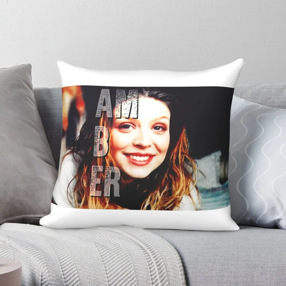 Amber Benson Actor Square Pillowcase Polyester Linen Velvet Printed Zip Decor Pillow Case Bed Cushion Cover Wholesale 45x45