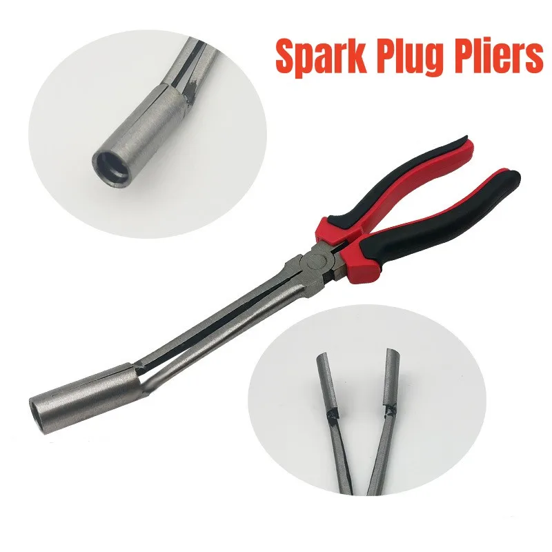 1pc Car Spark Plug Pliers High Voltage Cylinder Cable Removal Tool Long Handle Spark Plug Pliers for Car Repair Handle Tools