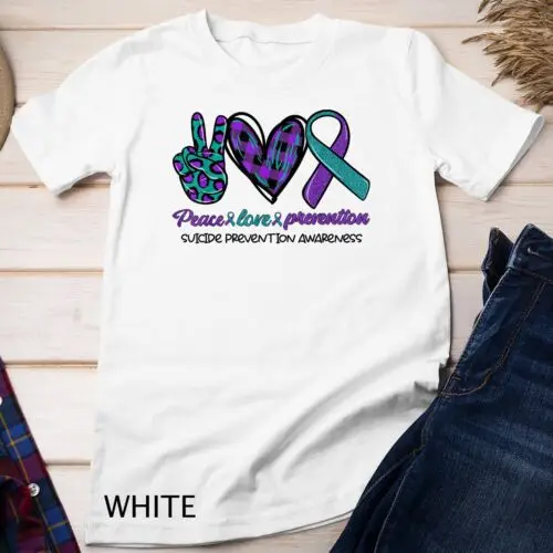 Peace Love Prevention Suicide Prevention Awareness Unisex T-shirt