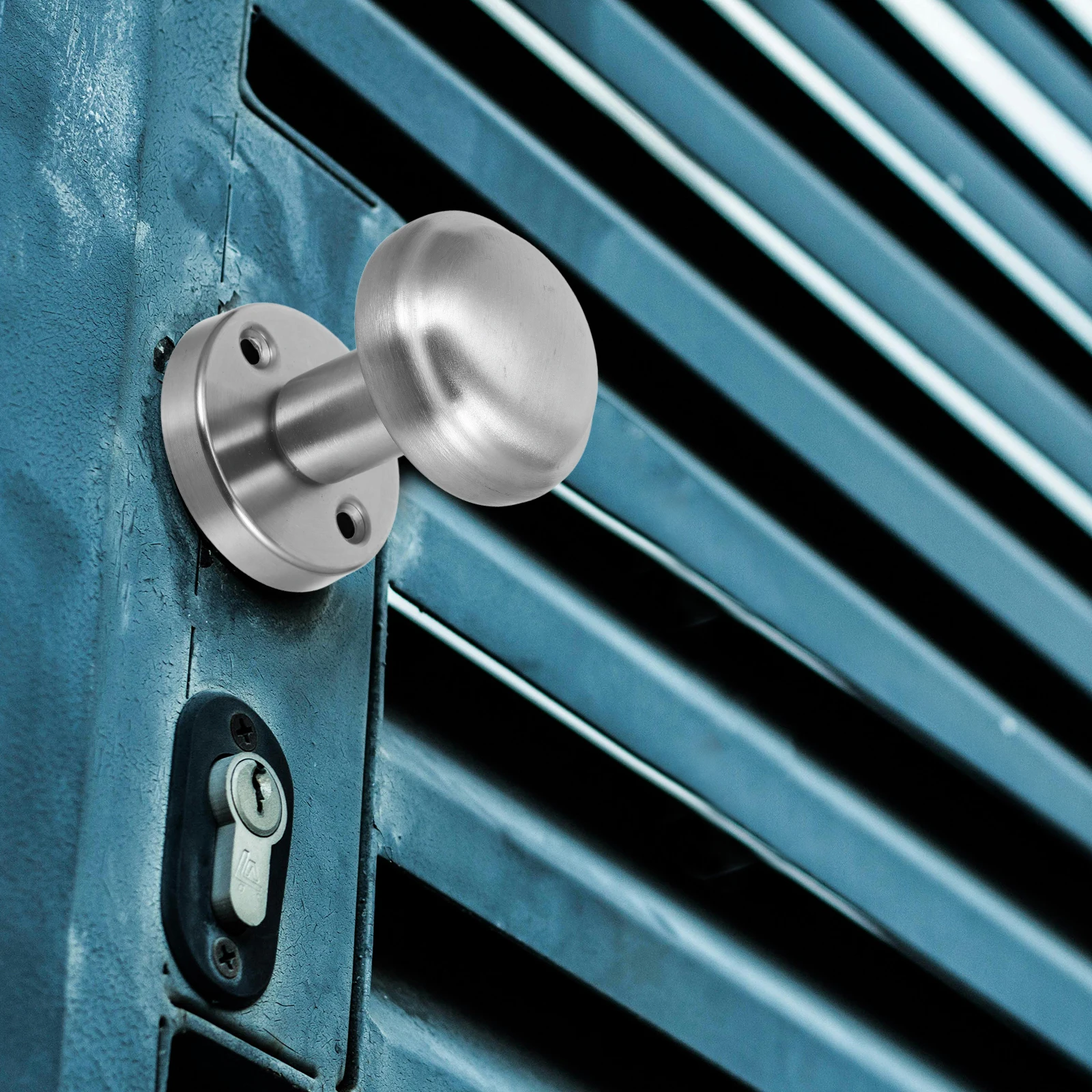 

Invisible Door Lock Interior Handle Knobs Levers Round Indoor Handles Silver Handlesets