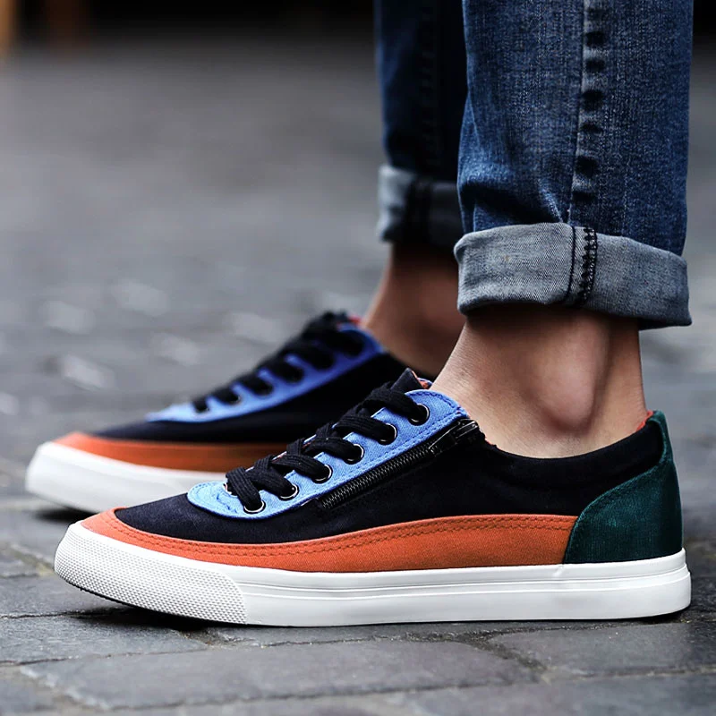 Hot Selling Non-Leather Casual Shoes Men Canvas Espadrilles for Men Lightweight Leisure Shoes Classic Lace up Men's Canvas Shoes