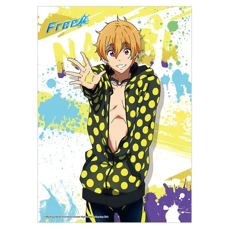 TV anime High Speed! -Free! Starting Days Ikuya Kirishima rectangle Acrylic Figure Stand Model Plate Keychains desk decorations