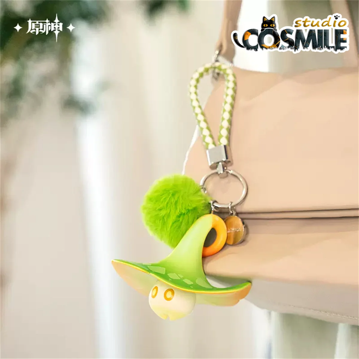 

Game Genshin Impact Official original Fungus Fungi キノコン Cosplay PVC Figure Keychain Backpack Accessories YS