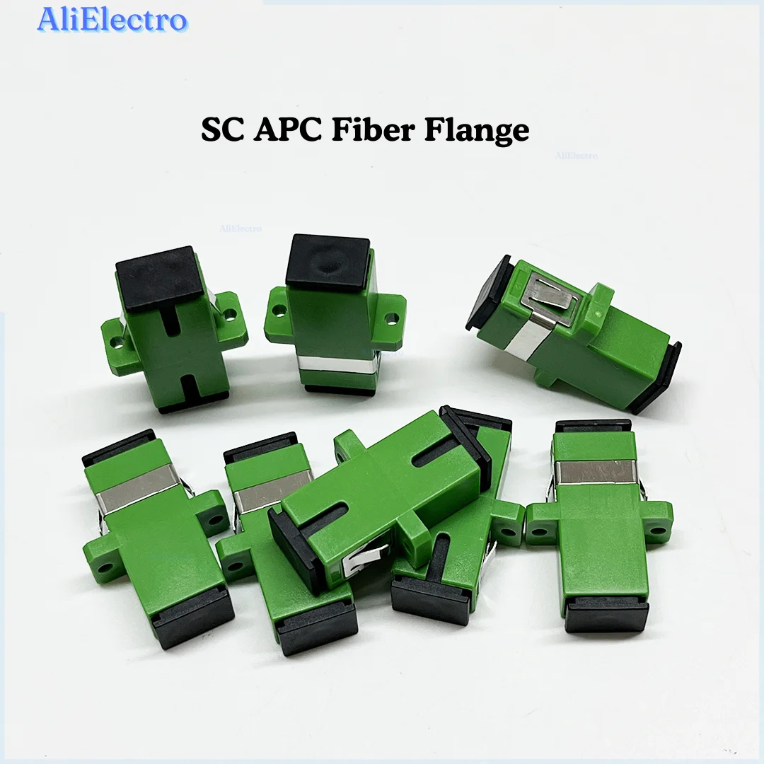 

100~200pcs SC APC Simplex Single-mode SC APC Fiber Flange SC Connector SC Optical Fiber Coupler Fiber Optic Adapter