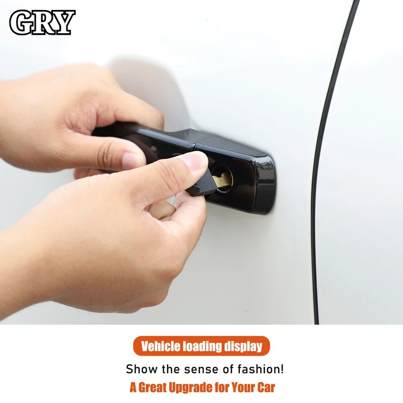 Car Door Handle Protective Cover Trim For Nissan Frontier 2022-2026 ABS Black Exterior Car Accessories