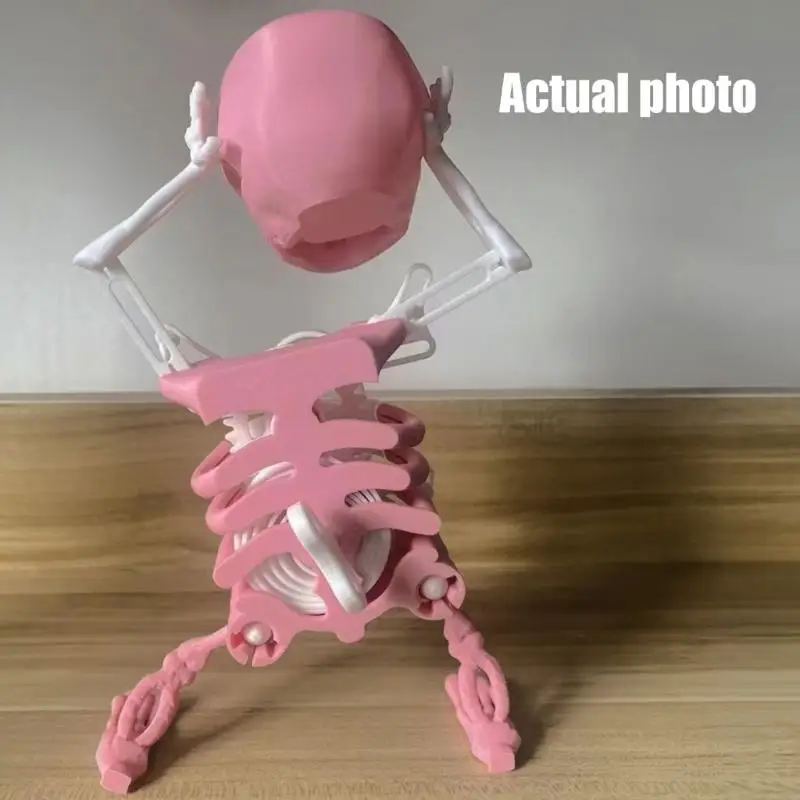 W3JF 3D Swinging Skeleton Toy pour décoration bureau les divertissements farce