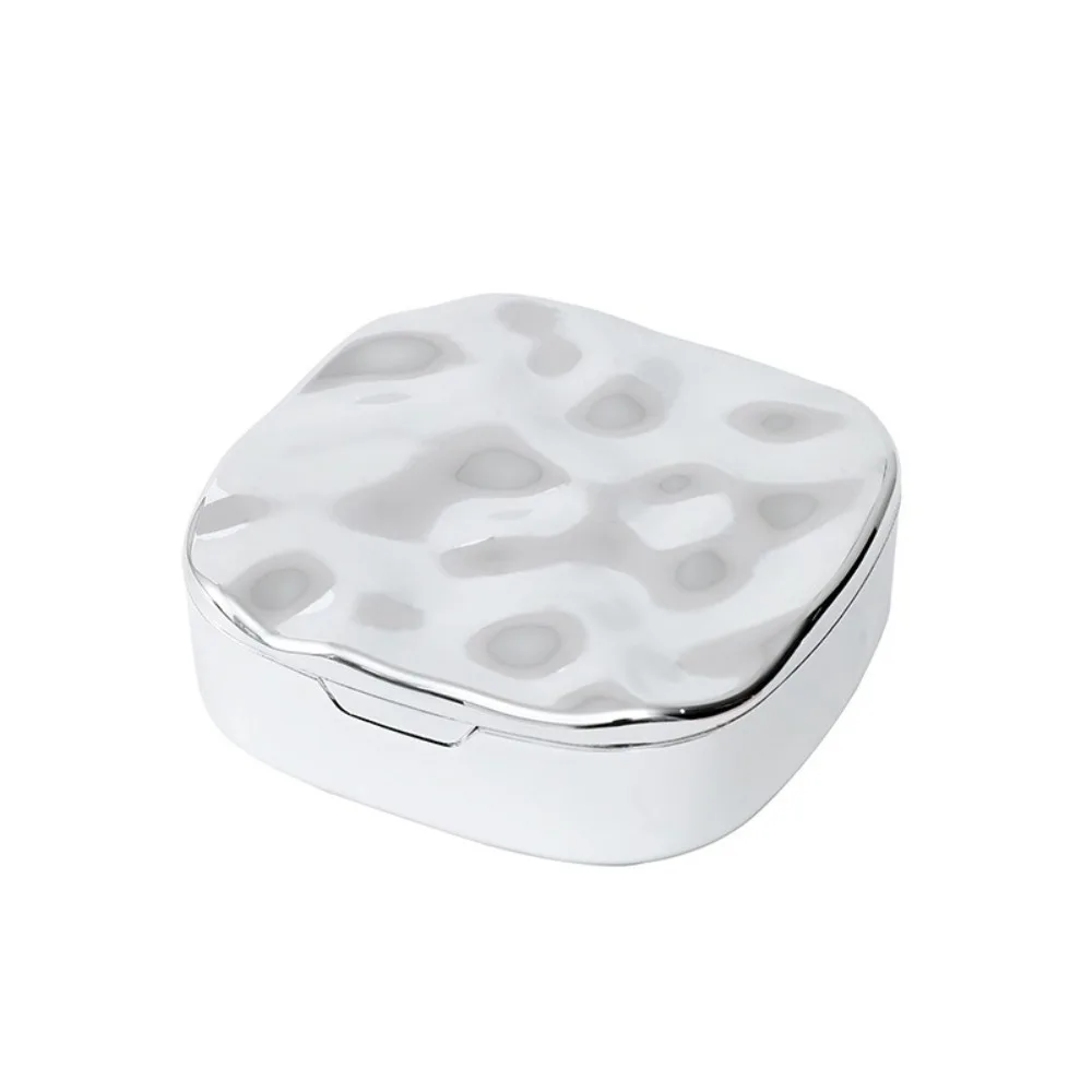 with Mirror Jewelry Storage Box Dustproof Moisture-proof Jewelry organizer Sqaure Large Capacity Earring Storage Case