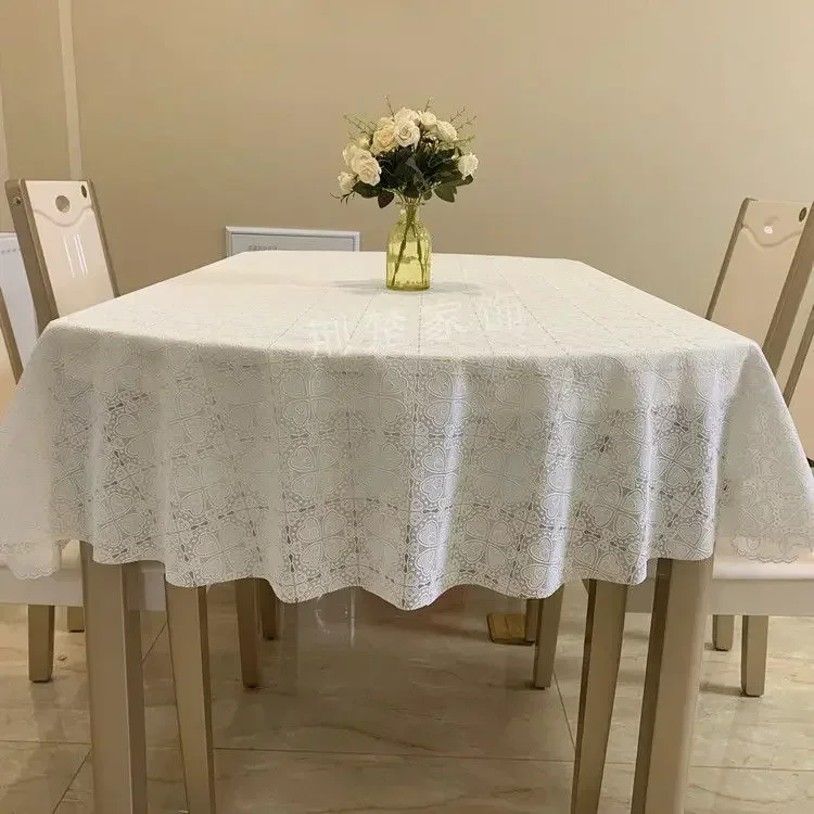 

Tablecloth Oval PVC Floral Printed Table Cover for Home Decoration, Waterproof and Oilproof, Modern Style, Decorative, 200cm