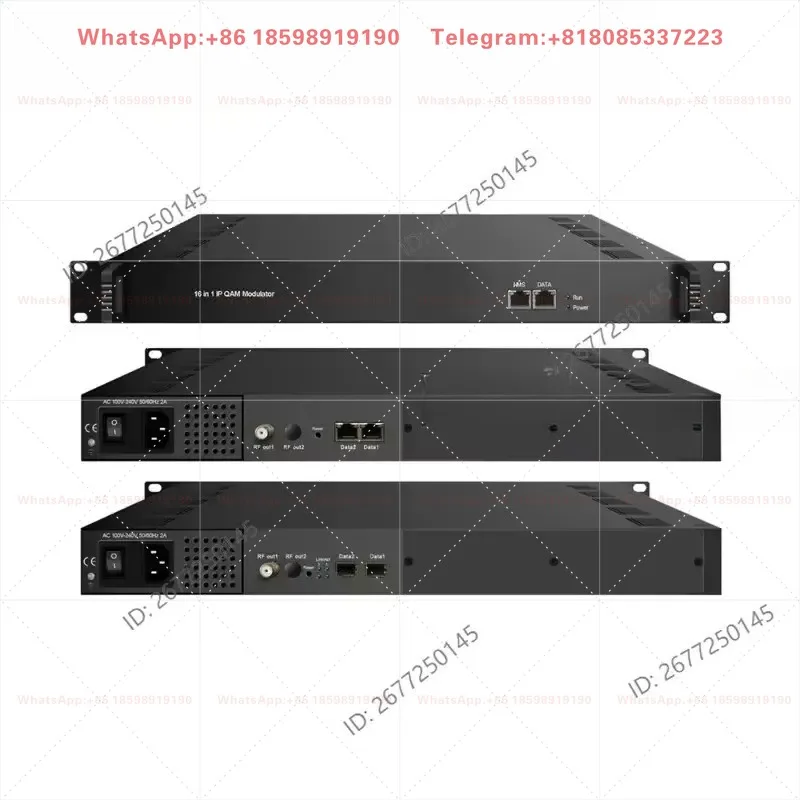 1 piece suitable for 16 32 Carriers MPTS SPTS DVBC IP QAM Digital Modulator