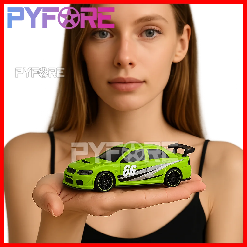 รถดริฟท์บังคับวิทยุ Turbo Racing C66 ขนาด 1/76 รุ่นมินิ แบบสมจริง ควบคุมได้เต็มรูปแบบ ใช้พลังงานไฟฟ้า ของเล่นรถแข่งบนโต๊ะสำหรับผู้ใหญ่และเด็ก