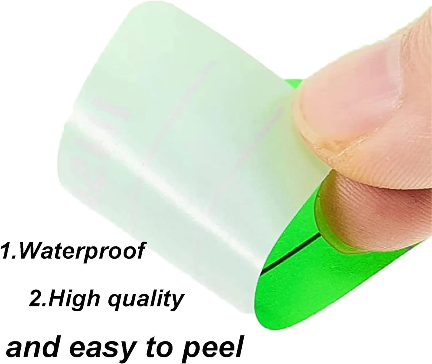 500 PCS 1 * 2 inch "Inspected by" Rectangle Labels Quality Control Inventory Labels Green labels Fluorescent Square Stickers