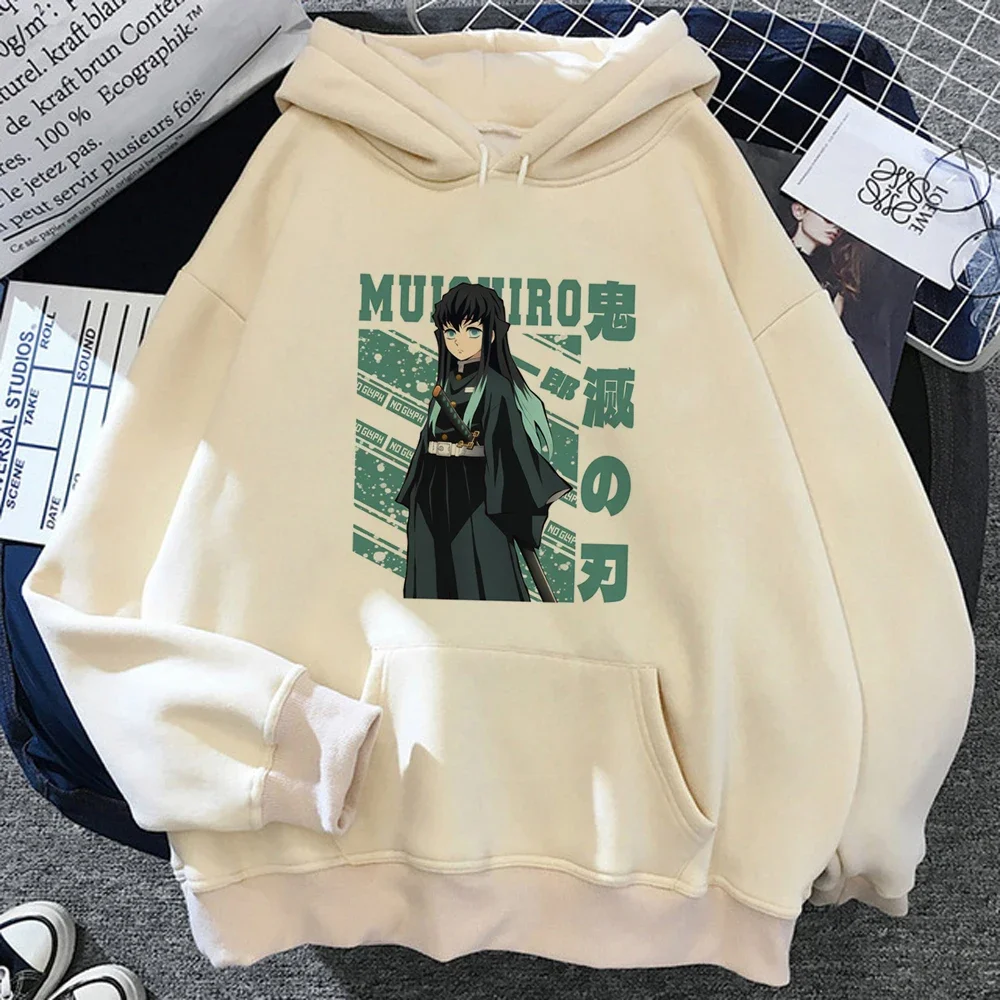 Muichiro Tokito Graphic Print Hooded Demon Slayer Anime Clothing Men Women Hoodies Tracksuit Unisex Pullover Harajuku Sweatshirt