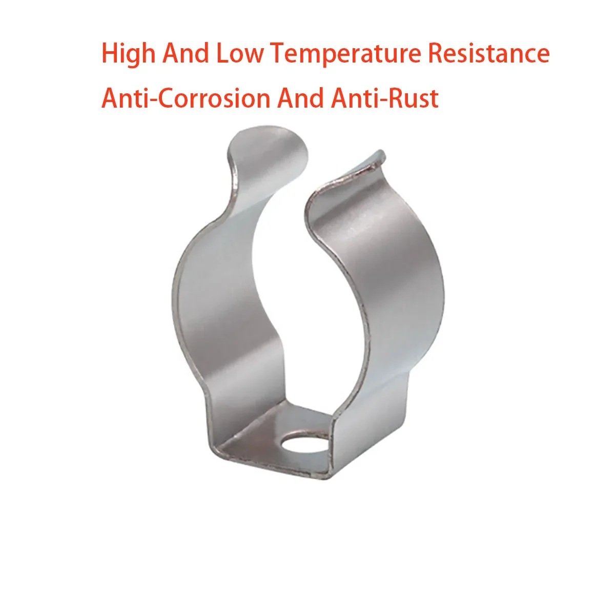 Stainless Steel Fluorescent Tube Clamp U-shaped Spring Clip with A Diameter of 6/8/10/12/16/19/25/28mm