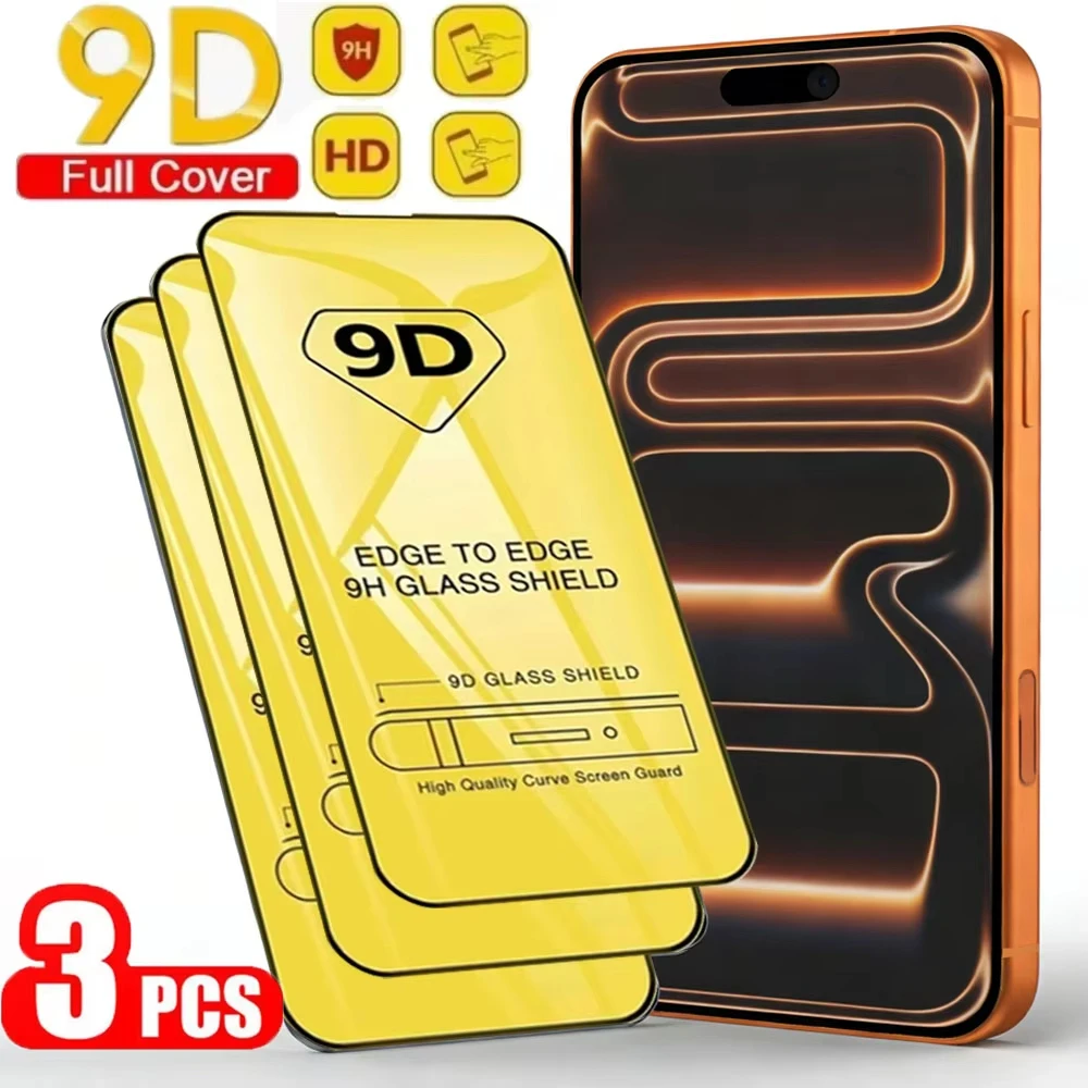 3Pcs 9D Full Cover …
